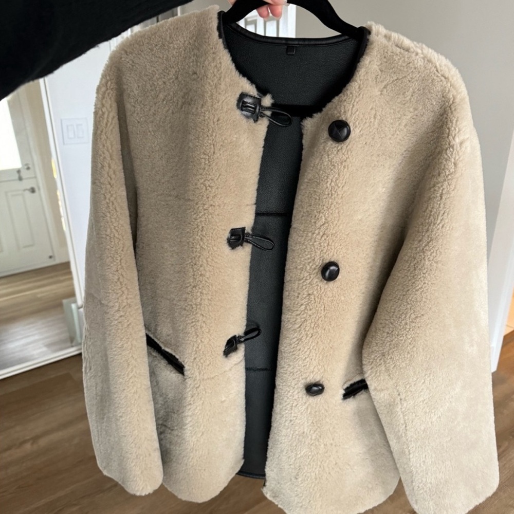 Mango Faux Fur Jacket